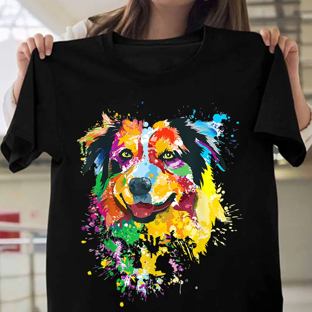Australian Shepherd Dog For Aussie Mom T-Shirt Australian Shepherd Dog For Aussie Mom T-Shirt